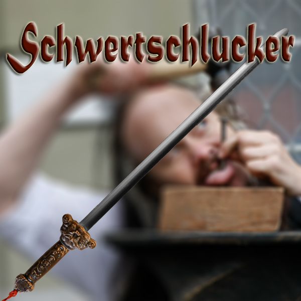 Schwertschlucker Zaubertrick Bühne