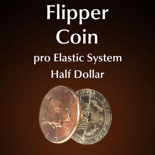 Flipper Coin Half Dollar Pro elastic System Trickmünze Zauberzubehör