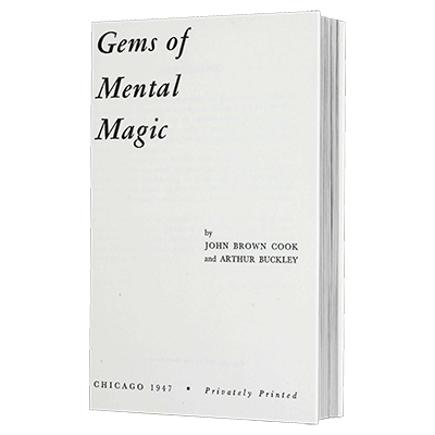 Gems of Mental Magic by Arthur Buckley and The Conjuring Arts Research Center - eBook DOWNLOAD