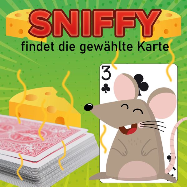 Sniffy findet die gewählte Karte