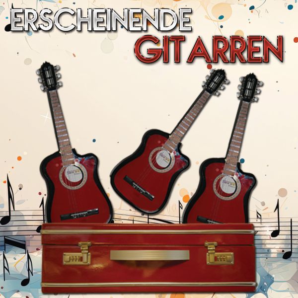 Erscheinende Gitarren Zaubertrick Illusion