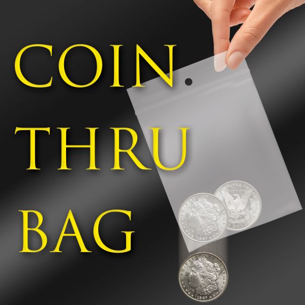 Coin Thru Bag - Morgan Dollar Zaubertrick 