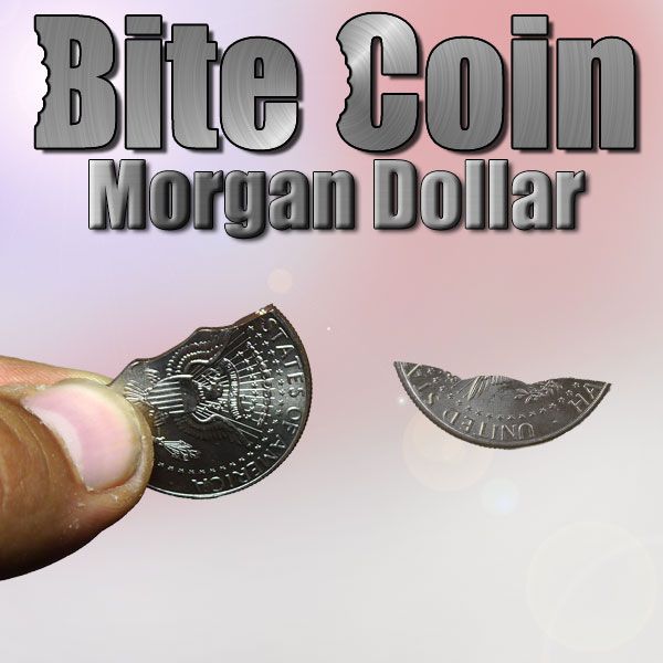 Morgan Dollar Bite Coin Zaubertrick