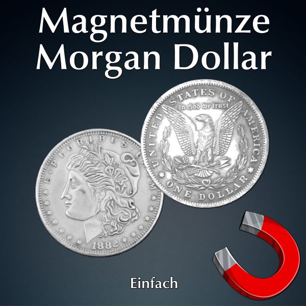 Magnetmünze Morgan Dollar einfach